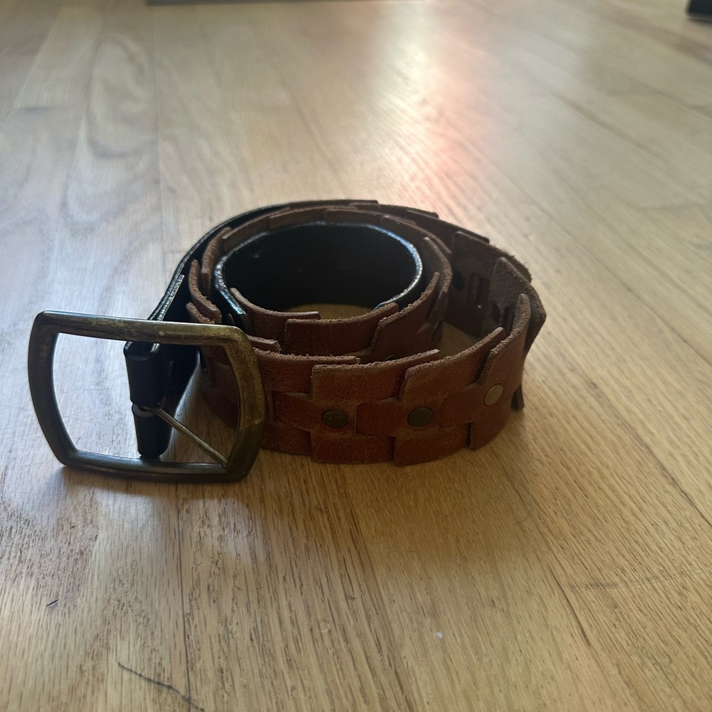 Dean Leather Woven Belt – Handmade Style